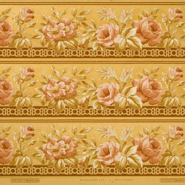 Scrolling Floral Foliate Tapestry Border/Antique Wallpaper - Bolling &  Company