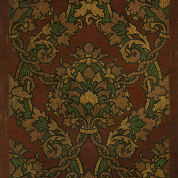 Tooled Leather Fabric, Wallpaper and Home Decor