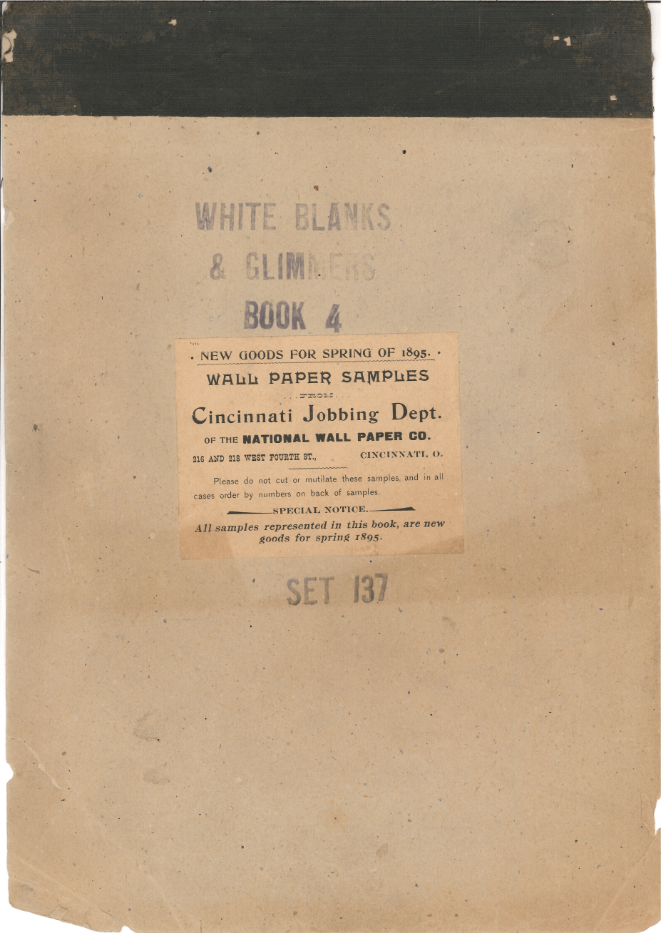 1895 National Wallpaper Company Spring Blanks & Glimmers, Jobber