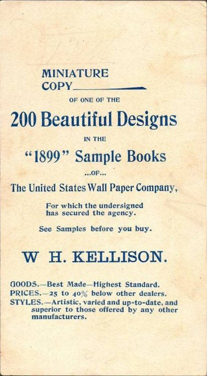 1899 United States Wall Paper Co