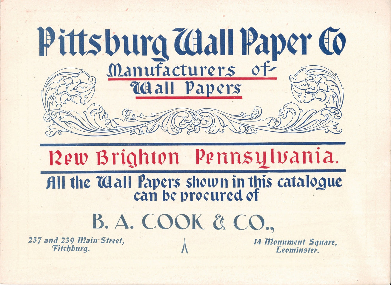 c.1901 Pittsburg Wall Paper Company