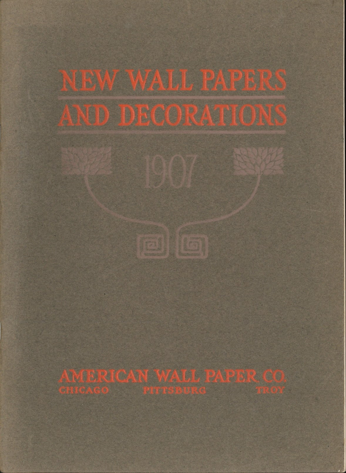 1907 American Wall Paper Company Catalog Bolling & Company