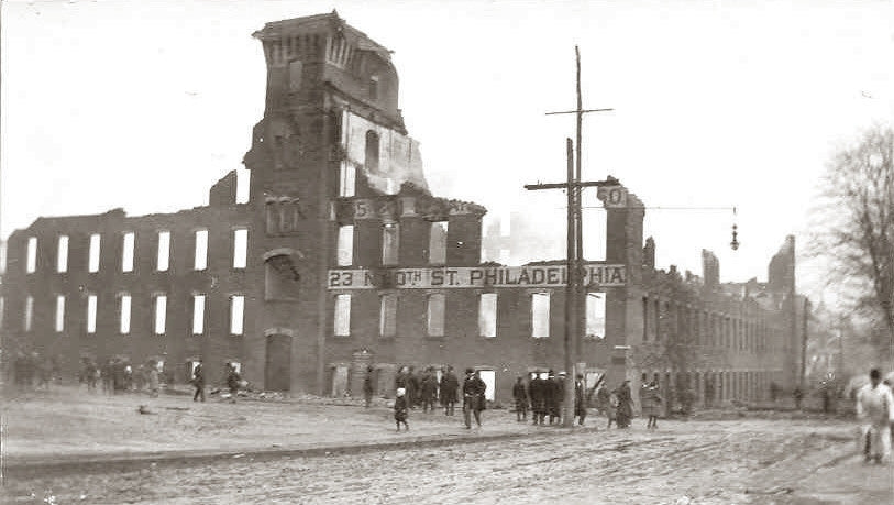 1907 Janeway & Carpender Factory, After Fire