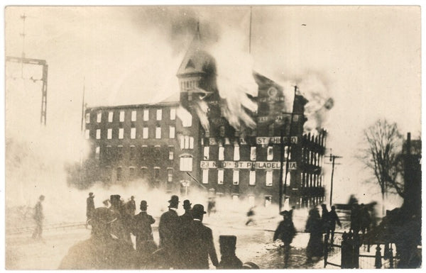 1907 Janeway & Carpender Factory, During Fire