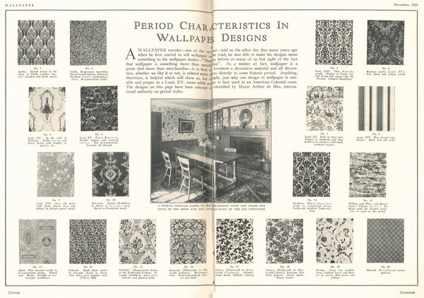 1924 December Wallpaper Magazine Period Styles