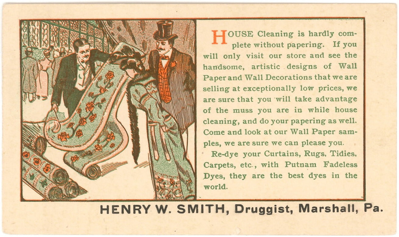Henry Smith, Druggist Postcard