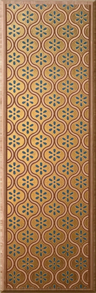Piscine Gilt Border - Mounted Antique Wallpaper Panel