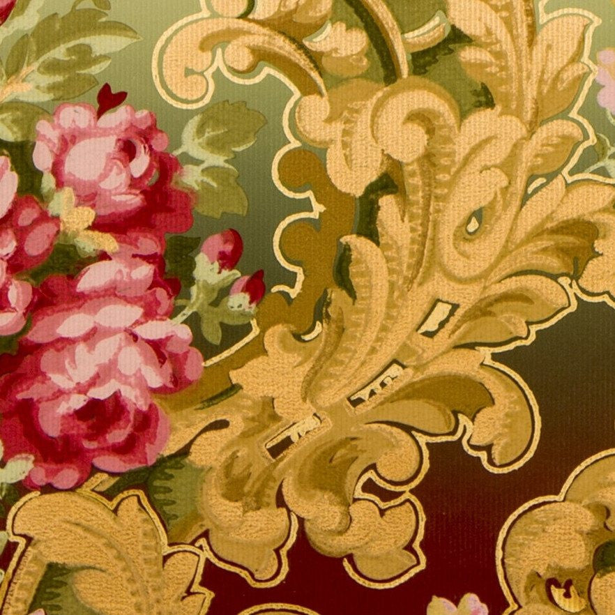 Red Rococo Wallpaper Pink Rococo Wallpaper