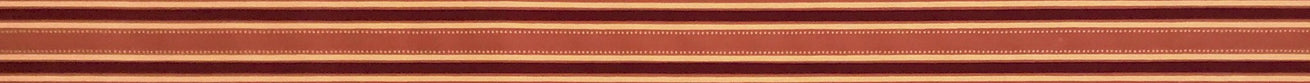 8-Band Burgundy/Ivory Stripes w/Dots on Terra Cotta Ground - Antique Wallpaper Rolls