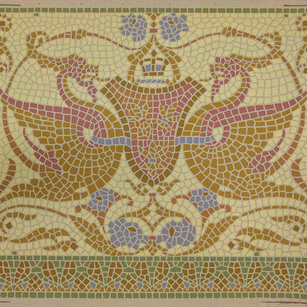 Mosaic Frieze with Griffins