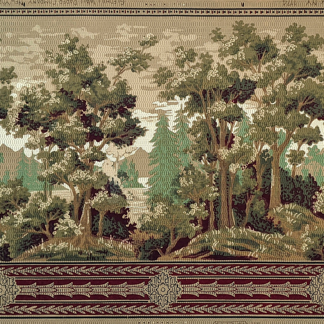 Tapestry Treescape with Lake, Mountain