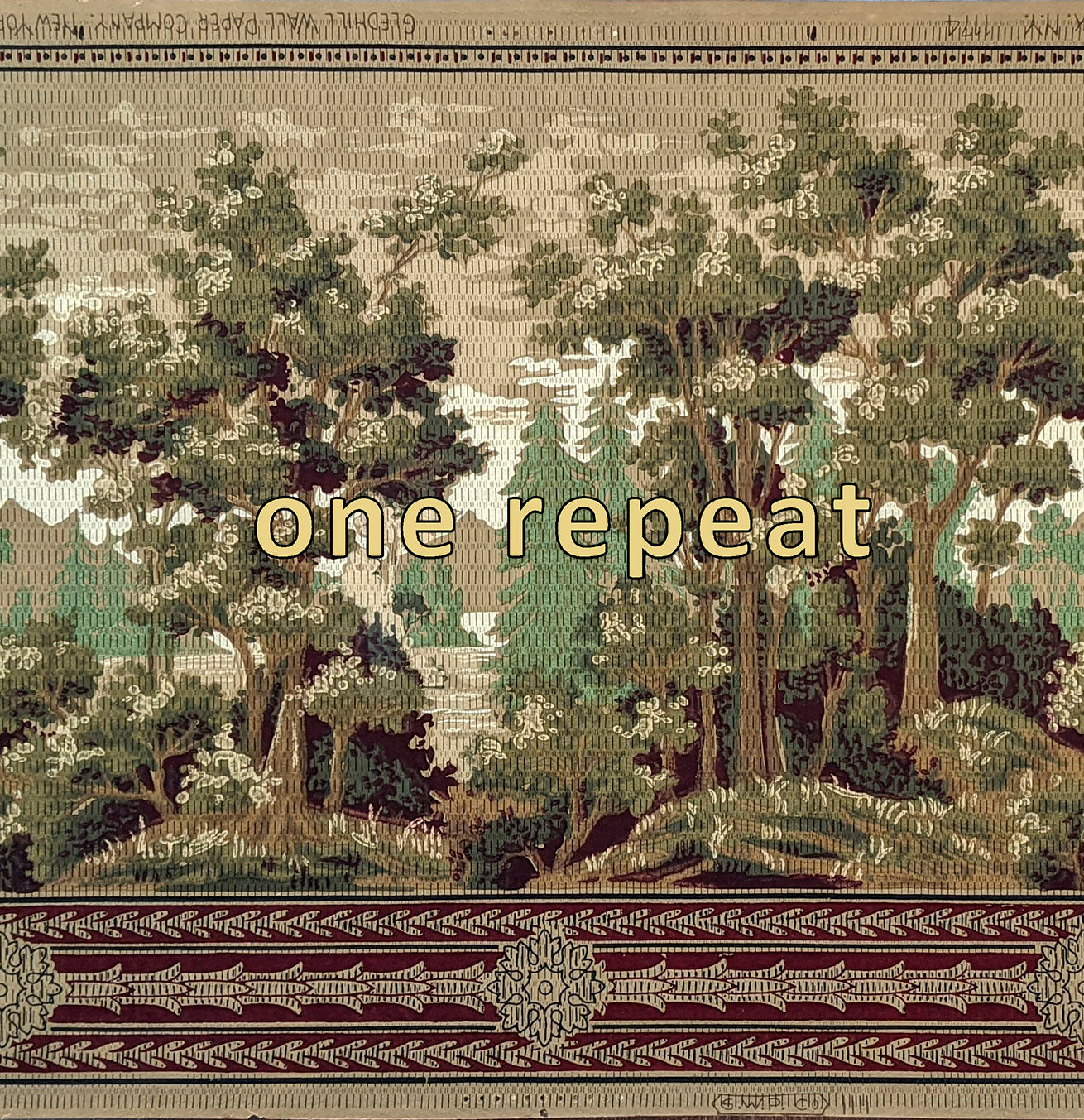 Tapestry Treescape with Lake, Mountain